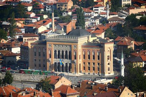 Sarajevos Stadshus, Vijecnica Arkivfoto - Bild av stad ...