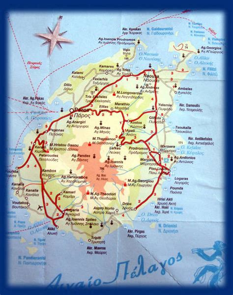 Paros Grekland Karta Large Paros Maps For Free Download And Print