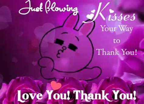 Blowing Thank You Kisses Free For Everyone Ecards Greeting Cards 123 Greetings