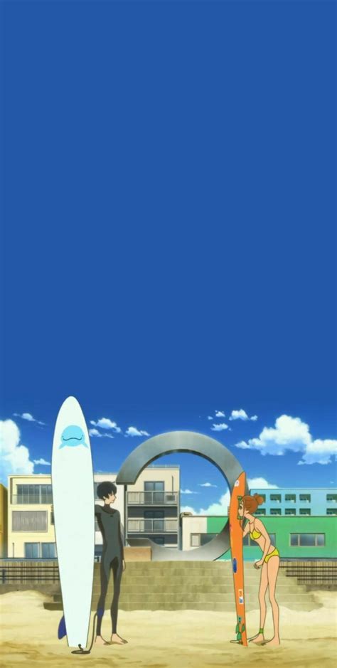 Ride Your Wave 🤟🏻🌊 Wallpaper Minato X Hinako Studio Ghibli Background