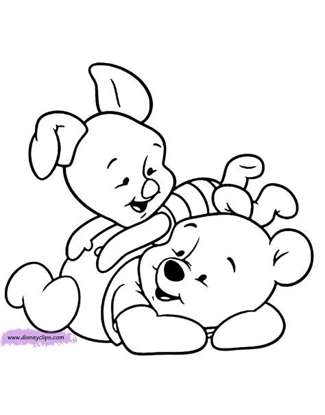 Kleurplaten disney winnie the pooh. Baby Pooh Coloring Pages | Disneyclips.com