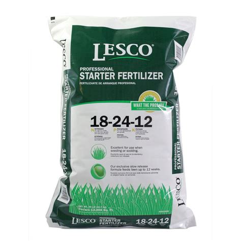 Here's how you do it. LESCO 50 lb. 18-24-12 Starter Fertilizer-052405 - The Home ...