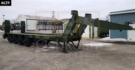 M747 60 Ton Military Lowboy Trailer T 1100 31 Oshkosh Equipment