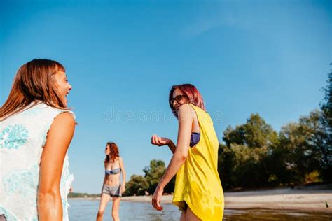 Women At The Beach Stock Photo Image Of Dance Caucasian