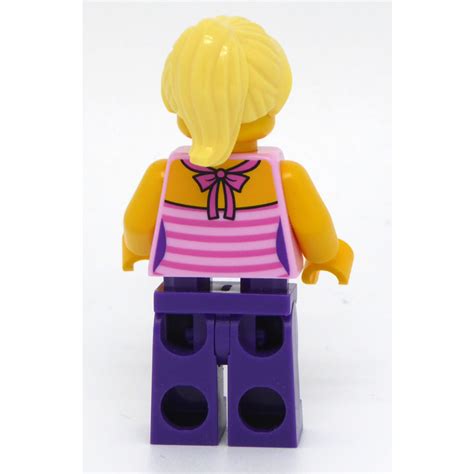 Lego Woman With Bright Pink Striped Top Minifigure Brick Owl Lego Marketplace