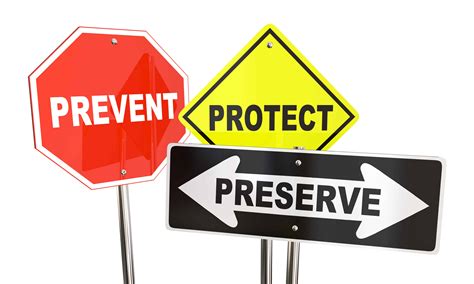 Prevent Protect Preserve Road Street Signs Safety Security 3d Il Abd