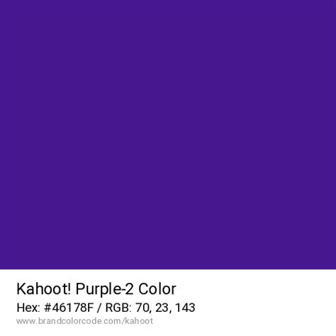 Kahoot Brand Color Codes