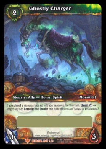 Wow Tcg Loot Mount Ghostly Charger Geisterpferd Sofort Verf Gbar