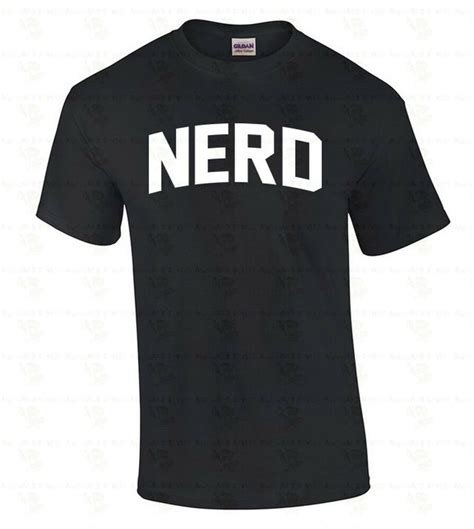Nerd Mens T Shirt Science Math Geeky Tee White Logo Cool
