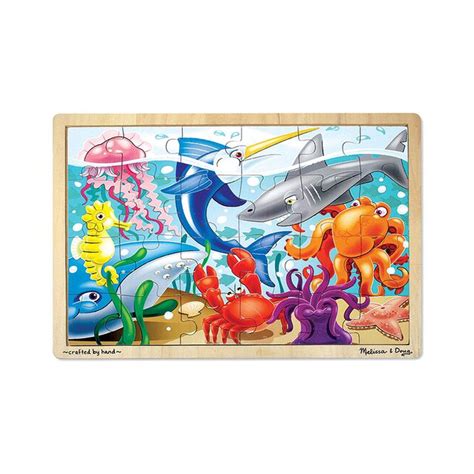Melissa And Doug Under The Sea Wooden Jigsaw Puzzle 24 Pieces Melissa