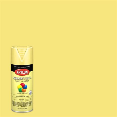 Krylon Colormaxx Gloss Bright Idea Spray Paint And Primer In One Net