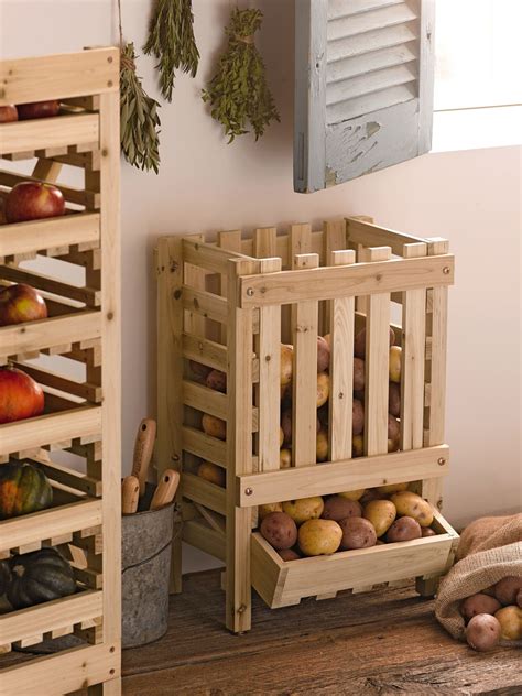 The first time i ever heard someone talking about planting potatoes from seed, i wondered to myself, where are the seeds in potatoes? Wood Potato Bin | Wood Potato Storage Bin | Gardener's Supply