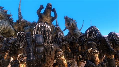 Godzillas Vs 10000 Predators Ultimate Epic Battle Simulator Youtube