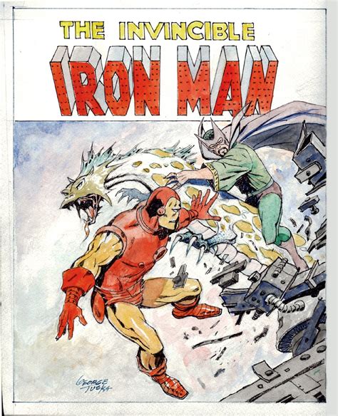 Comic Art For Sale From RomitaMan Original Art Iron Man Mixed Media
