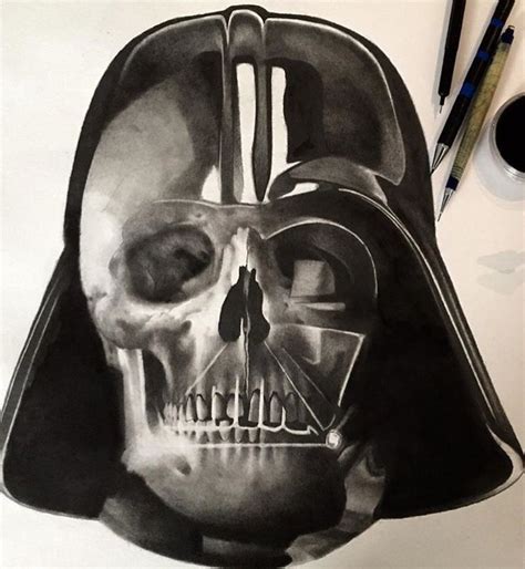 Darth Vader Starwars Darthvader Skull Art