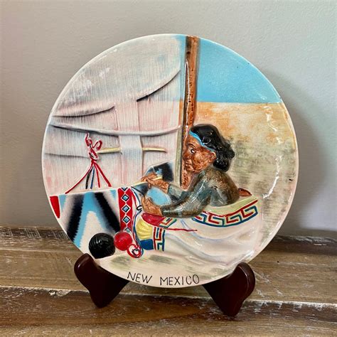Vtg New Mexico 8 12 Souvenir Plate Pin Or Trinket Dish Etsy
