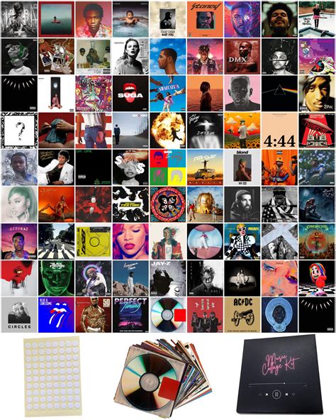 Buy 80 Pcs Print Album Covers Unique Square Printed Photos 4x4 Inch