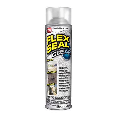 Flex Seal Aerosol Liquid Rubber Sealant Coating 14 Oz Clear
