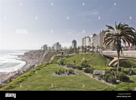 Lima Peru Coast Riff Cliff Ocean Landscape Stock Photo Alamy