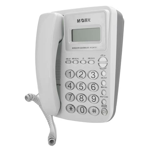 Home Desk Corded Wall Mount Landline Phone Telephone Handset Lcd With