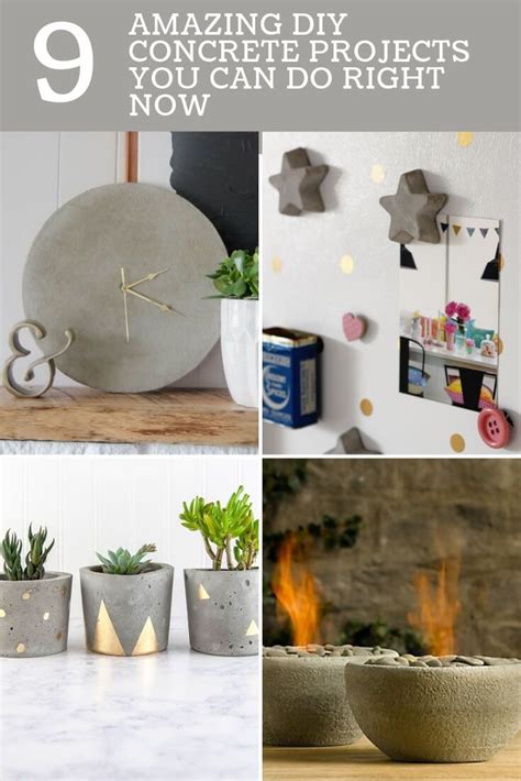 9 Amazing Diy Concrete Projects You Can Do Right Now Diy Projects To