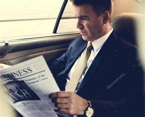 Businessman Reading Newspaper — Stock Photo © Rawpixel 144361879