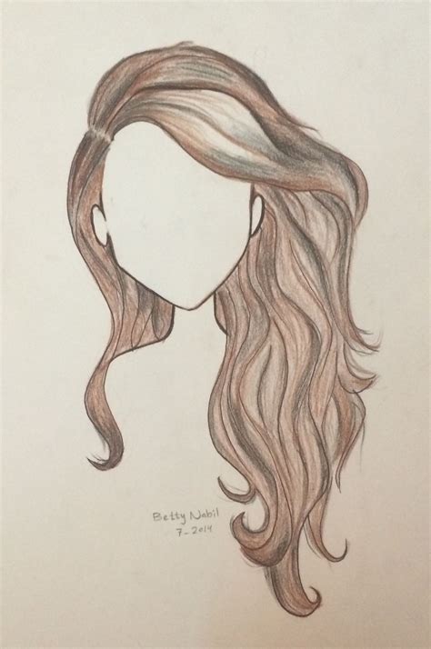 Draw Wavy Hair Realistic Drawings Art Drawings Sketches Easy Drawings