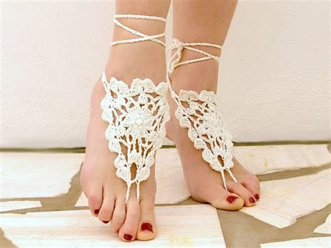 crochet barefoot sandals wedding barefoot foot fetish jewelry etsy