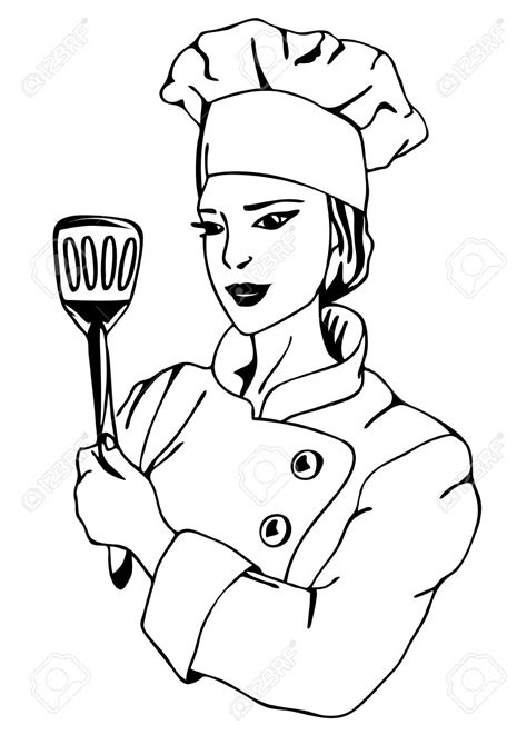 We drew him cooking a pizza but you could draw him cooking other food. Chef clipart black and white, Chef black and white Transparent FREE for download on ...