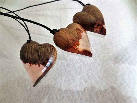 Handmade Wooden Pendants With Resin Handmade Wooden Handmade Ring
