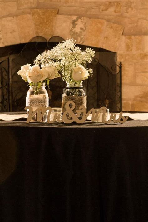 You may have been inspired by someone who did their own wedding bouquet, rather than buying it from a store. Head Table Country Wedding Black and Burlap Babies Breath ...