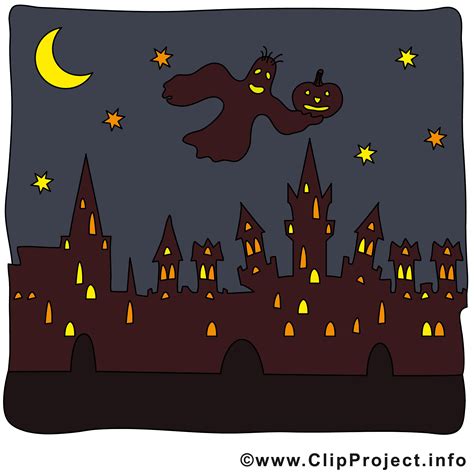 Dessin à télécharger ville nuit - Halloween images - Halloween dessin