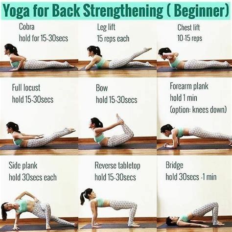 Yoga For Back Strengthening Beginner Yoga Strengthening Yoga Yoga