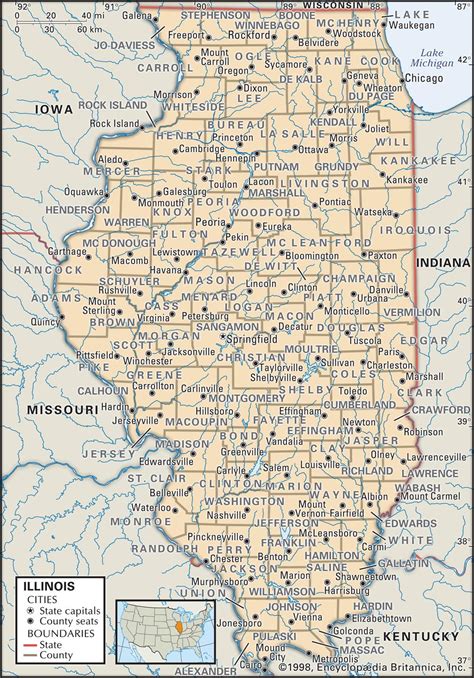 Northern Illinois Map Of Cities