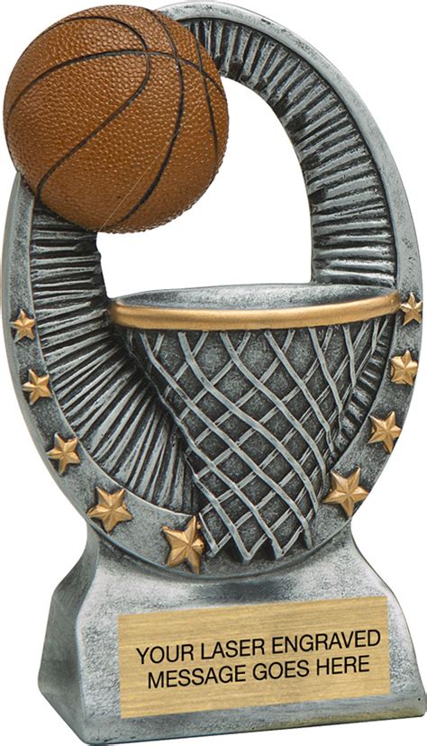 Basketball Star Bright Resin Trophy Trophy Depot