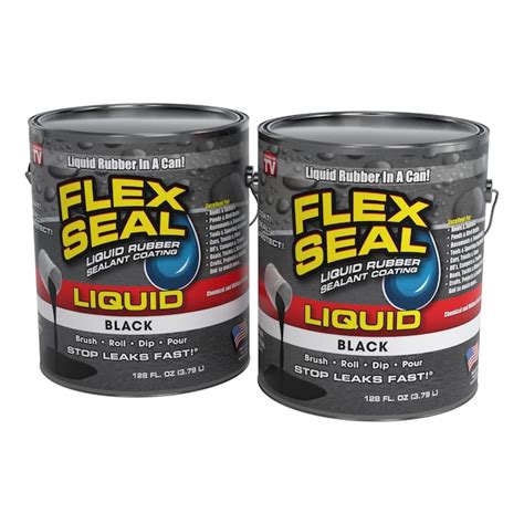 Flex Seal Liquid 128 Fl Oz Black Pour Waterproof Rubberized Coating 2