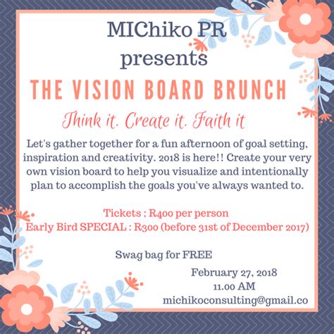 The Vision Board Brunch 2018 Vision Board Party Vision Board Party