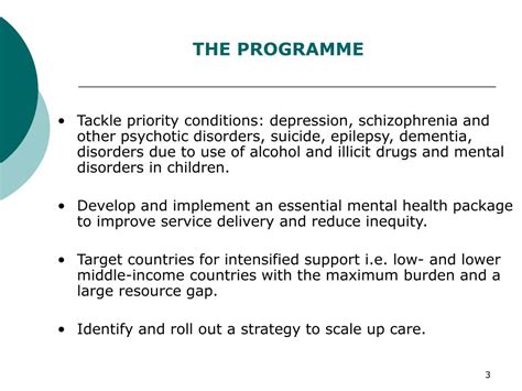 Ppt Mhgap Mental Health Gap Action Programme Scaling Up Care For