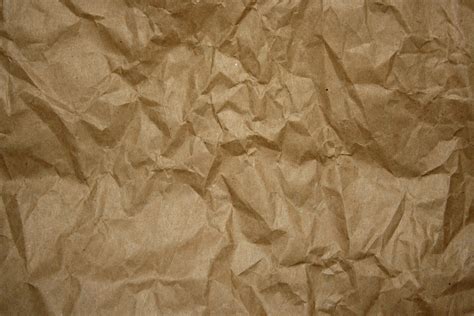 Crumpled Brown Paper Texture Picture Free Photograph Photos Public