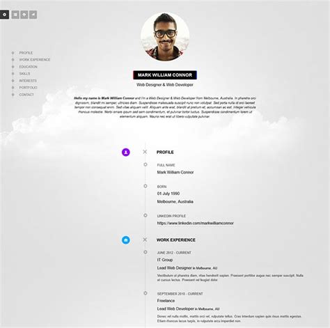 Interactive resume 9 simple com sample resume downloadable resume. 12 Super Creative Interactive Online Resumes Examples