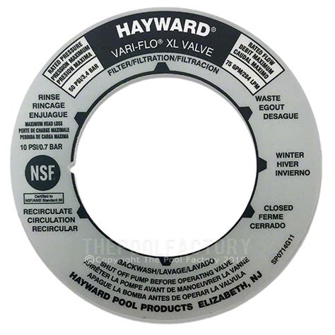 31 Hayward Sand Filter Valve Label Labels Database 2020