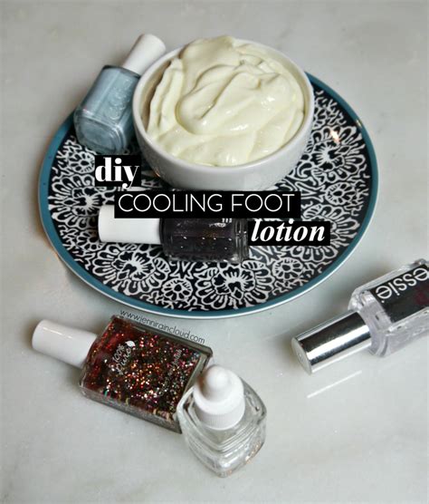 Diy Cooling Foot Lotion Foot Lotion Diy Lotion Lotion