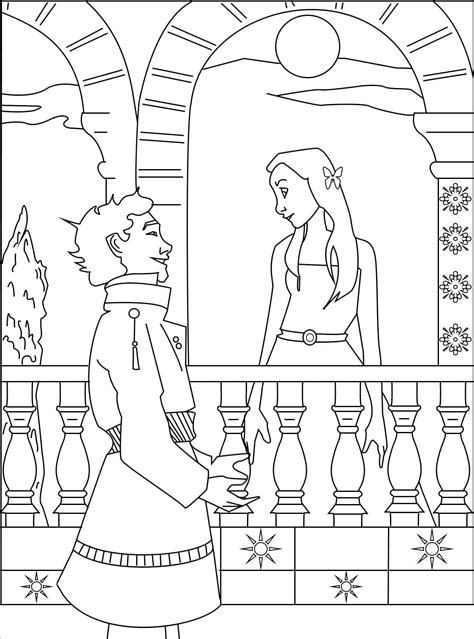 Dibujos De Romeo Y Julieta 1 Para Colorear Para Colorear Pintar E