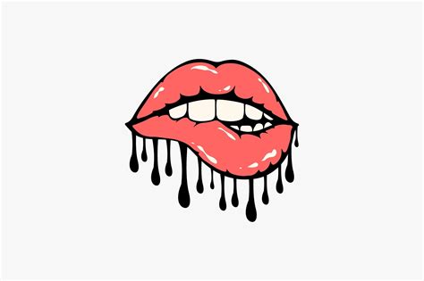 Dripping Lips Graphic By Ikra Chowdhury · Creative Fabrica