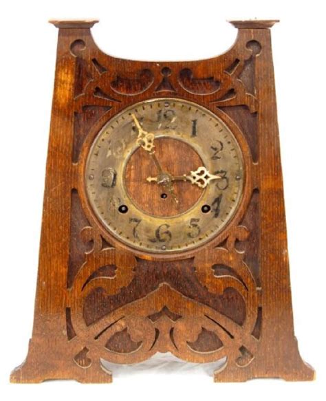 Mission Style Mantle Clock Lot 0649 Mantle Clock Clock Craftsman