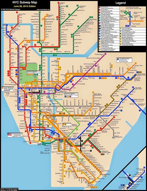 Subway Map Of Manhattan And All Of Nyc Nyc Subway Map Map Of New
