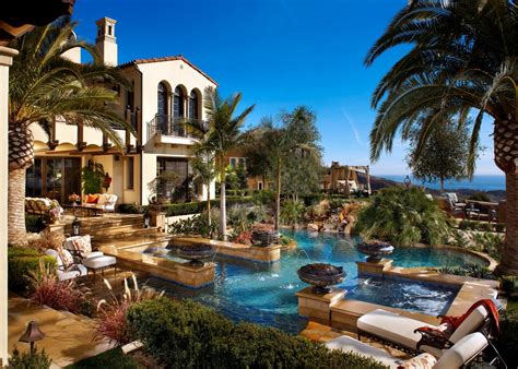 Mediterranean Backyard With Luxury Pool Hgtv