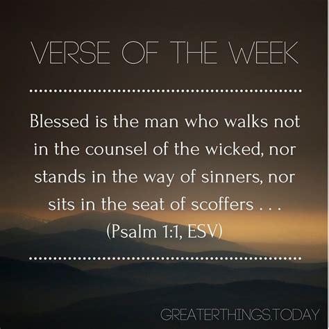 Verse Of The Week Psalm 1
