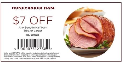 Christmas Feast Honey Baked Ham Coupon The Bear Of Real Estate