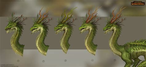 Total War Warhammer Concept Art Forest Dragon 2 By Telthona On
